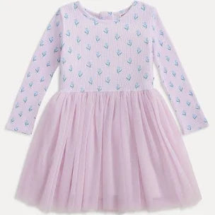 Lavendar Floral Tutu Dress