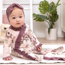 Load image into Gallery viewer, Floral Stitchery Ruffle Zipper Romper
