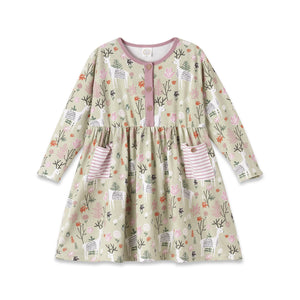 Magic Forest Henley Dress
