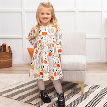 Load image into Gallery viewer, Thanksgiving Turkey Ruffle Dress
