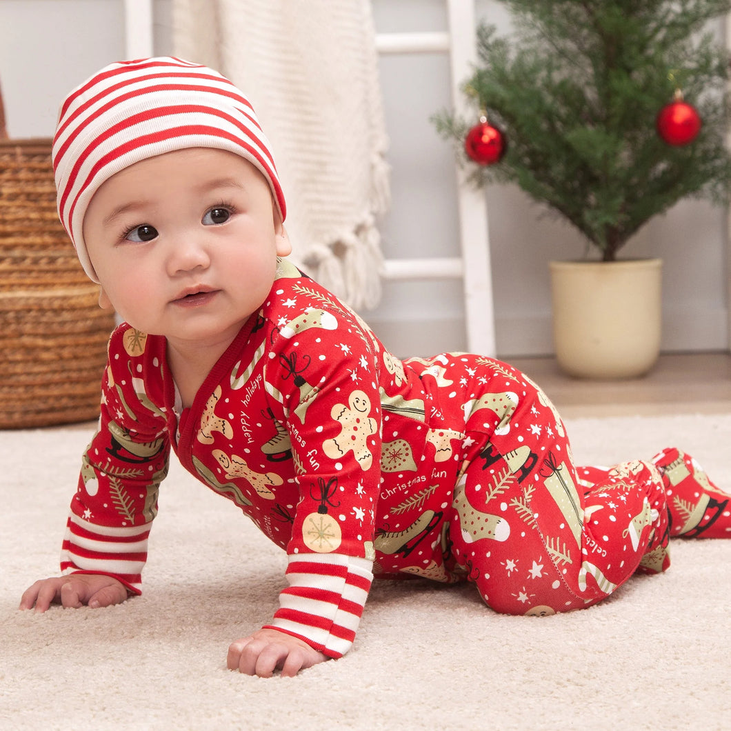 Christmas Joy Zipper Romper
