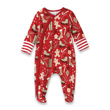 Load image into Gallery viewer, Christmas Joy Zipper Romper
