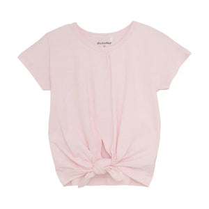 Pink Front Tie Top