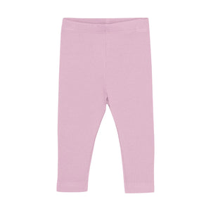 Pink Ribbed Leggings