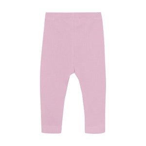 Pink Ribbed Leggings