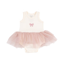 Load image into Gallery viewer, Bow Ribbed Bodysuit Tutu
