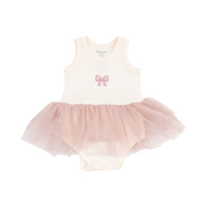 Bow Ribbed Bodysuit Tutu