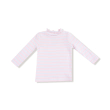 Load image into Gallery viewer, Pink/Blue Stripe Turtleneck
