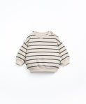 Gray Striped Sweatshirt