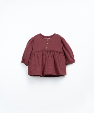 Mauve Top w/ Buttons