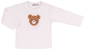 White L/S w/ Teddy Bear