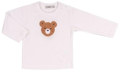 White L/S w/ Teddy Bear