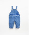 Ruffle Denim Overalls