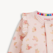Load image into Gallery viewer, Floral Velour Footie

