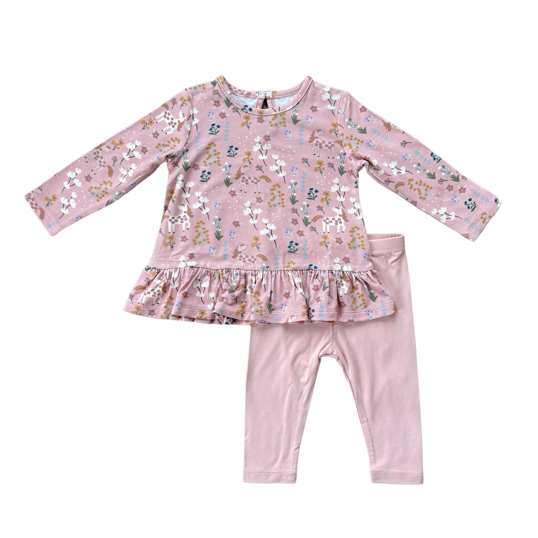 Unicorn Peplum Set
