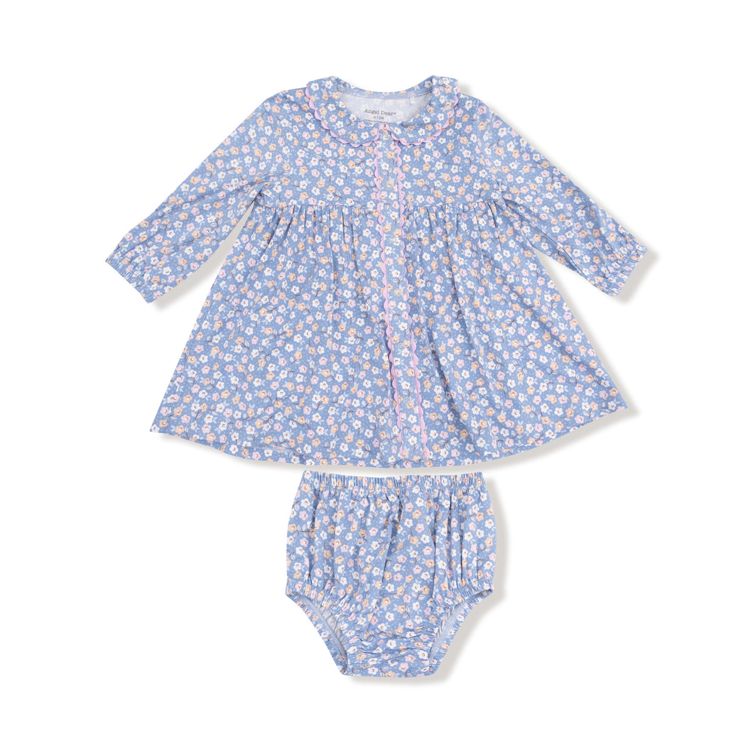 Calico Petal Collar Dress