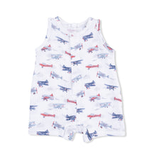 Load image into Gallery viewer, Vintage Planes Romper

