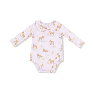 Peter Pan Collar Body Suit- Little Fawn