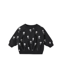RELAXED FLEECE SWEATSHIRT || CROSSBONES