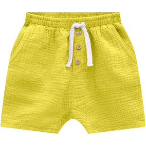 Boys Woven White / Green Set