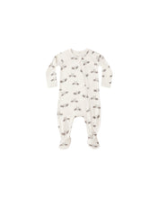 Load image into Gallery viewer, BAMBOO ZIP FOOTIE || Quincy Mae
