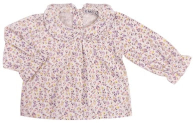 Ruffle Collar Floral Tee
