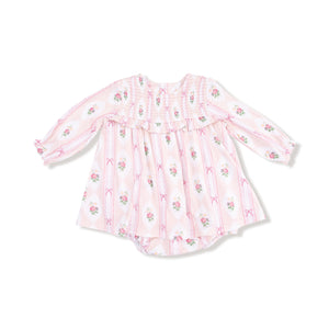 Rose Peter Pan Collar Skirted Bubble