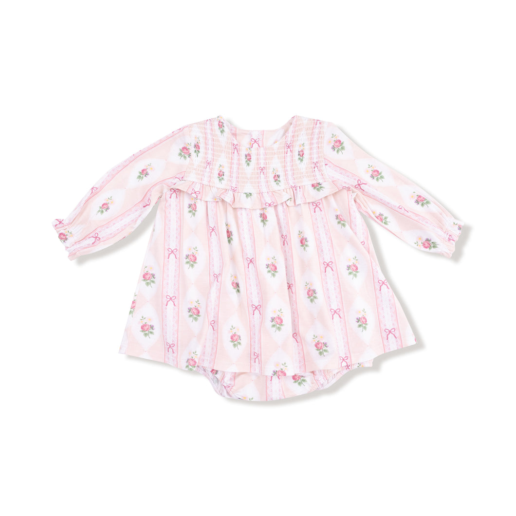 Rose Peter Pan Collar Skirted Bubble