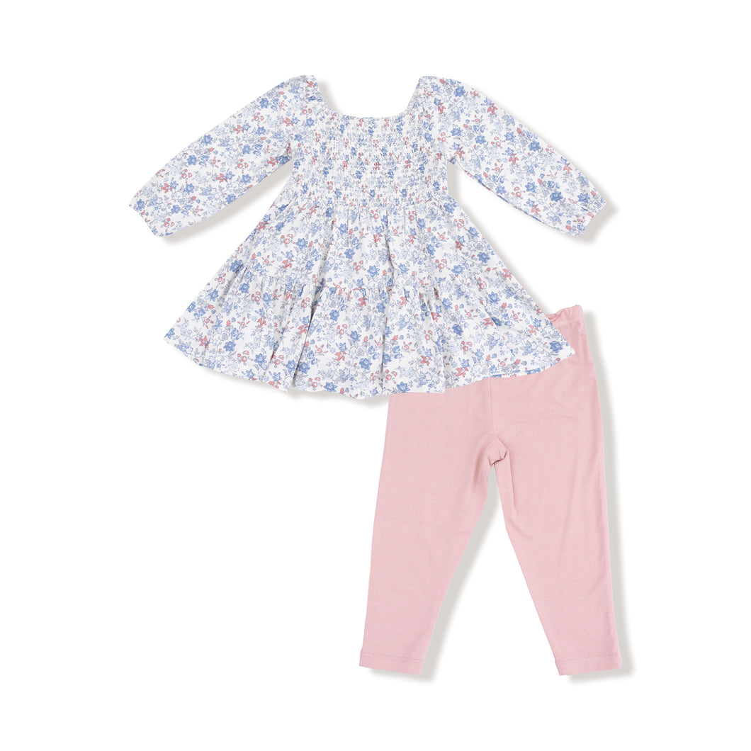 Country Floral Top & Bottom Set