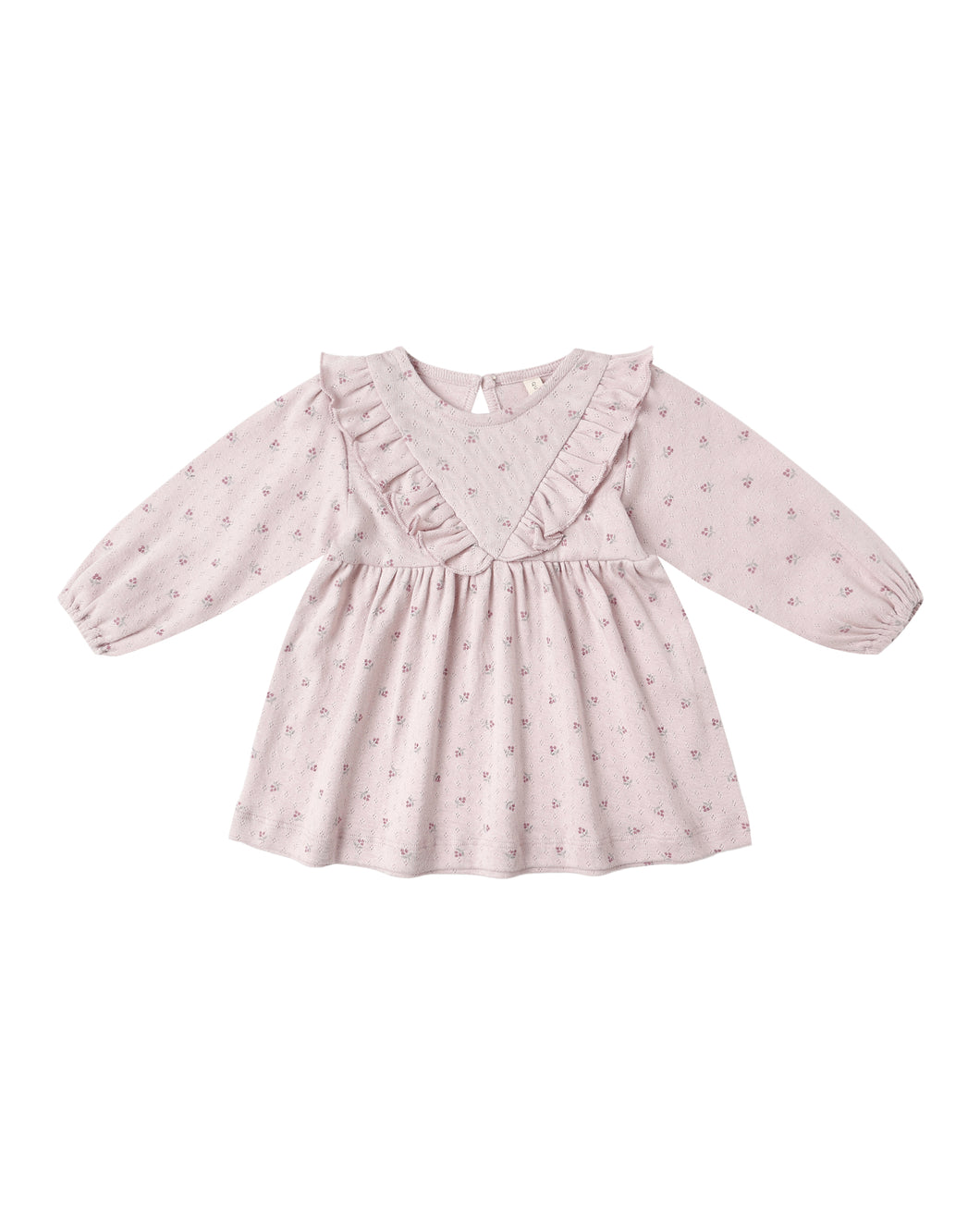 Lilac Ditsy Ruffle Dress