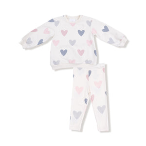 Heart Sweatshirt & Legging Set