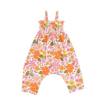 Load image into Gallery viewer, Boho Floral Smocked Romper
