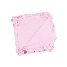 Load image into Gallery viewer, Rose Bow Ruffle Blanket

