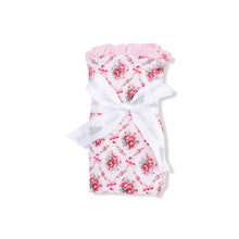 Load image into Gallery viewer, Rose Bow Ruffle Blanket
