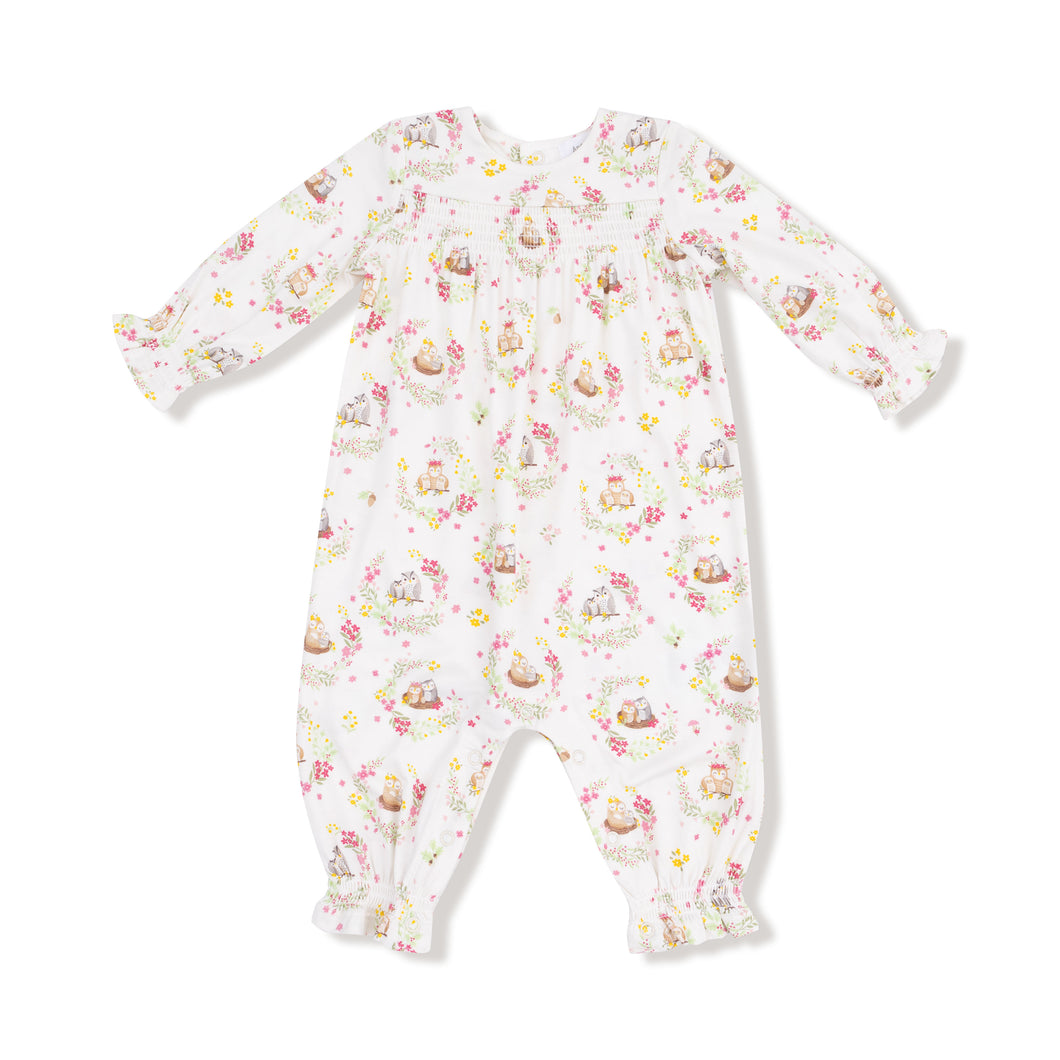 Smoked Romper- Owl Family