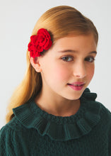 Load image into Gallery viewer, Suede Flower Hair Clips
