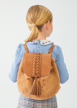 Load image into Gallery viewer, Faux Fur Leather Drawstring Bag
