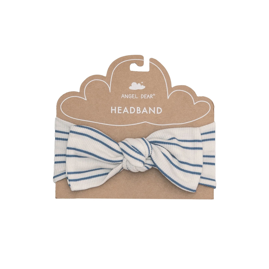 Blue Rib Stripe Headband