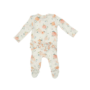 Peaches Ruffle Footie