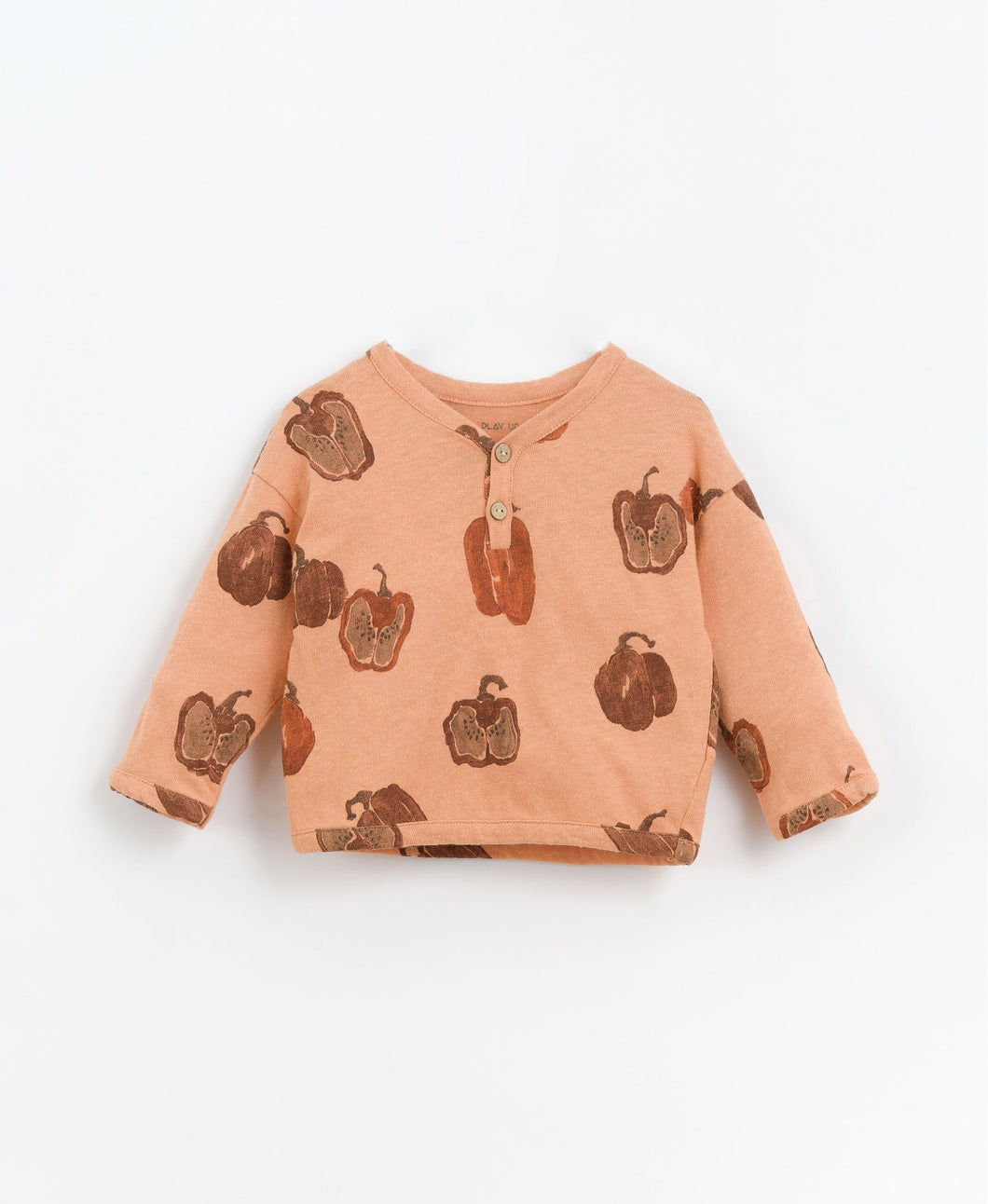 Bell Pepper Print Long Sleeve Top