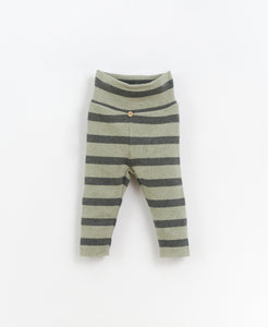 Striped High Waisted Jersey Leggings