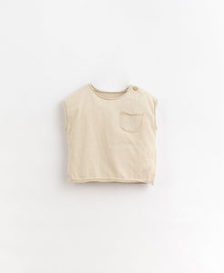 Sleeveless T-Shirt with Pocket