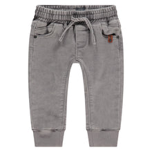 Load image into Gallery viewer, Grey Drawstring Denim Jogger
