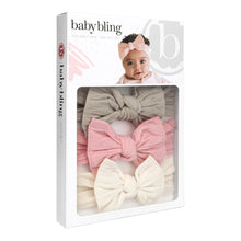 Load image into Gallery viewer, 3PK Box Knot Set - Baby Bling
