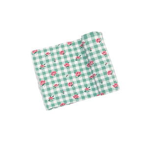 Gingham Roses Swaddle