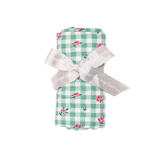 Load image into Gallery viewer, Gingham Roses Swaddle
