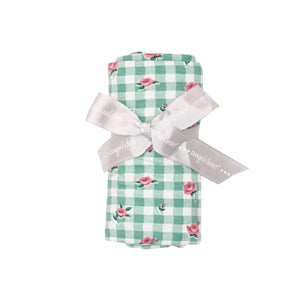 Gingham Roses Swaddle