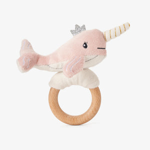 Plush Wooden Ring Rattle