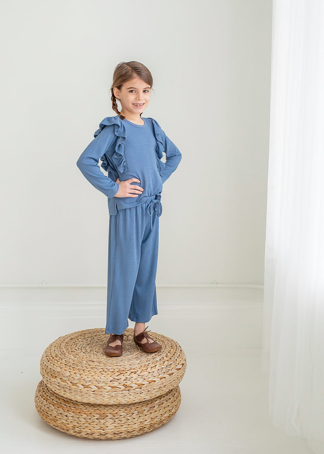 Soft Blue Candie Land Knit 2PC Sets