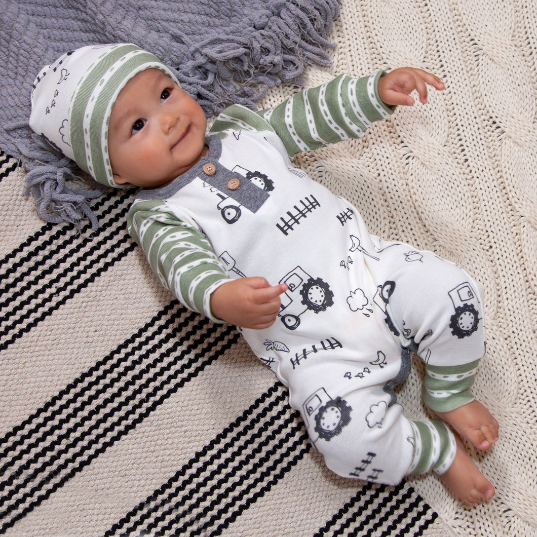 Farm Land Henley Romper